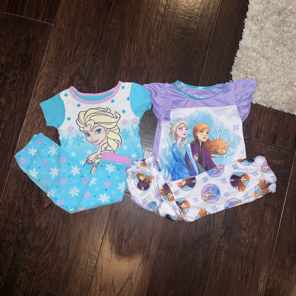 Lot of 2 Frozen Pajamas Size 3T